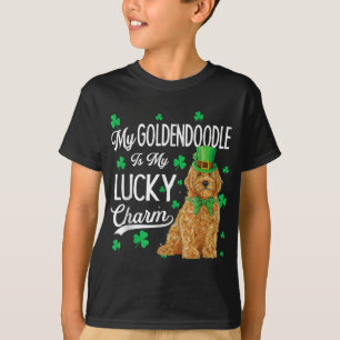 Goldendoodle Is My Lucky Charm St Patricks Day Dog T-Shirt
