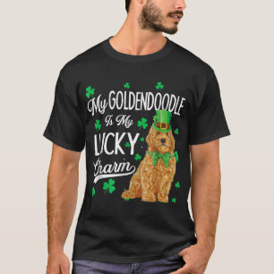 Goldendoodle Is My Lucky Charm St Patricks Day Dog T-Shirt