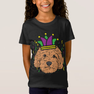 Goldendoodle Jester Hat Cute Mardi Gras Dog Lover T-Shirt