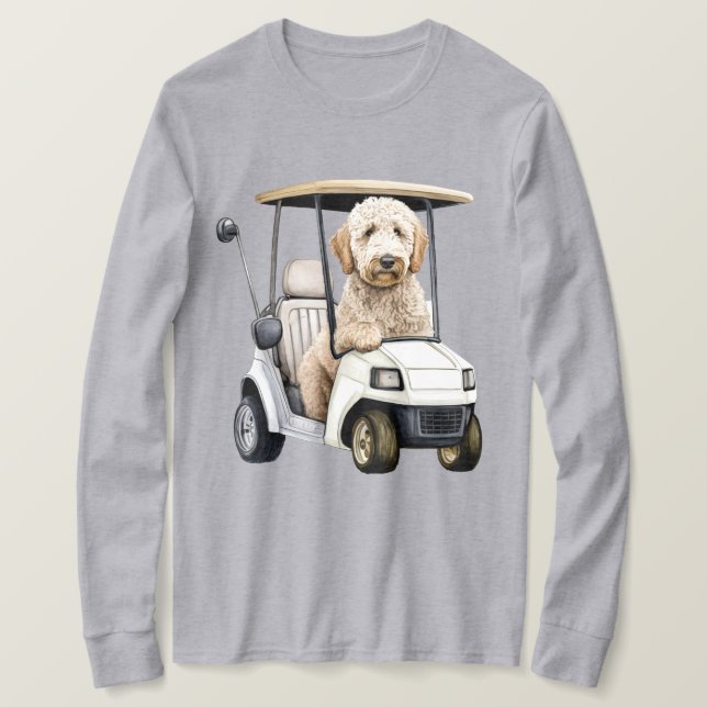 Goldendoodle Labradoode Dog Dad Gift Golfing shirt (Design Front)