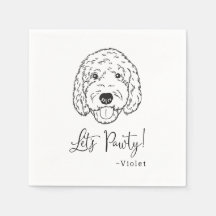 Goldendoodle Labradoodle Custom.Napkin Dog Wedding