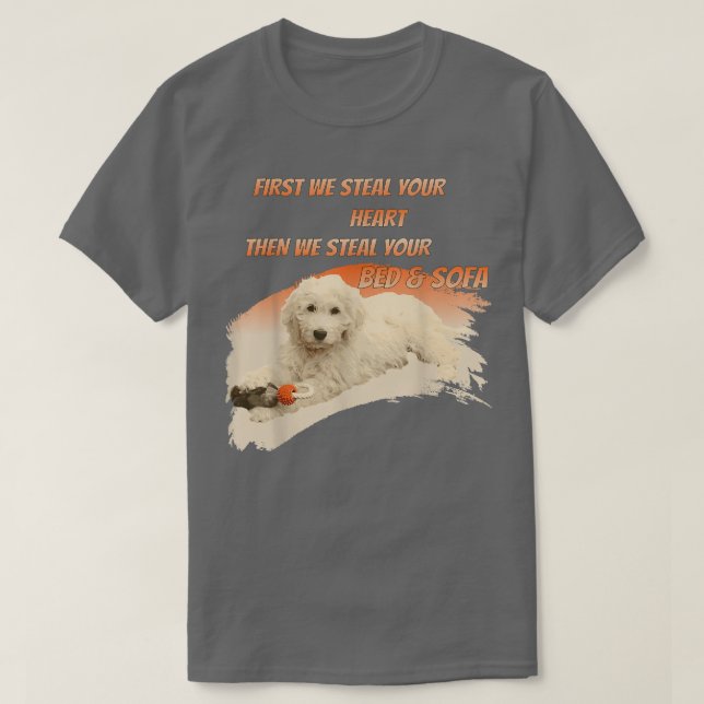 Goldendoodle & Labradoodle dog mom funny saying  T-Shirt (Design Front)