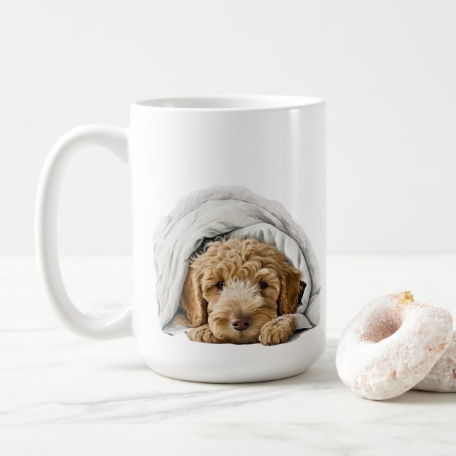 Goldendoodle Labradoodle Dog Mum Coffee Tea Doodle Mug (With Donut)