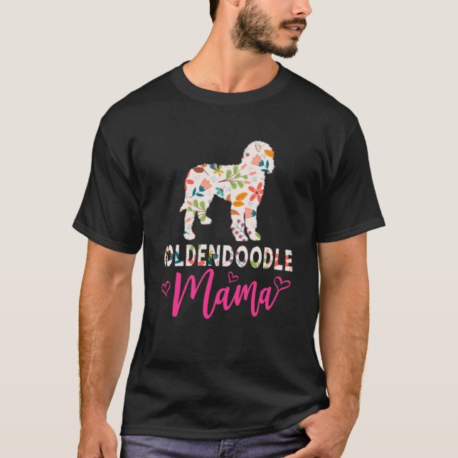 Goldendoodle Mama Cute Dog T-Shirt (Front)