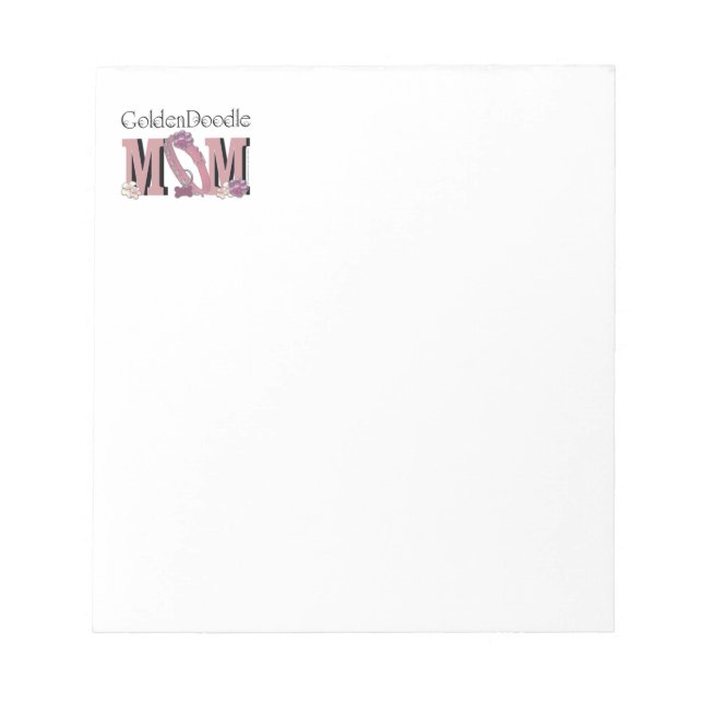 GoldenDoodle MOM Notepad (Front)