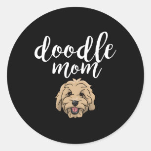 Goldendoodle Mum Doodle Mum Classic Round Sticker