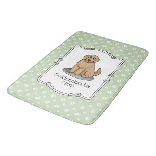 Goldendoodle Mum Doodle Mum (golden red) Dog mum Bath Mat