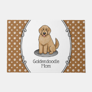 Goldendoodle Mum Doodle Mum (golden red) Dog mum Doormat