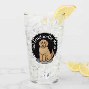 Goldendoodle Mum Doodle Mum (golden red) Dog mum Glass