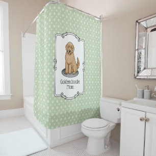 Goldendoodle Mum Doodle Mum (golden red) Dog mum Shower Curtain
