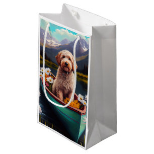Goldendoodle on a Paddle: A Scenic Adventure Small Gift Bag