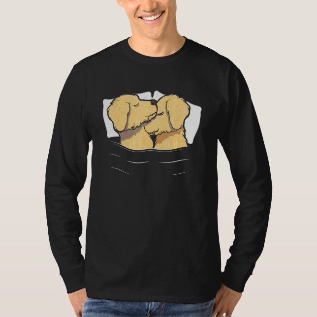 Goldendoodle Pajama Valentines Day Doodle Mum Dog T-Shirt (Front)