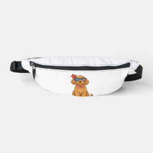 Goldendoodle Patriotic Clipart Bum Bags