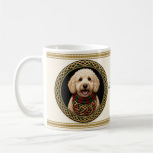 Goldendoodle Personalised Christmas Dog Coffee Mug