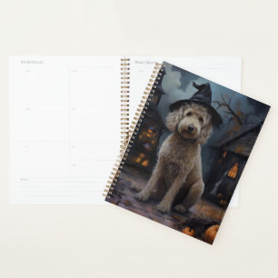 Goldendoodle Pumpkins Halloween Scary Planner