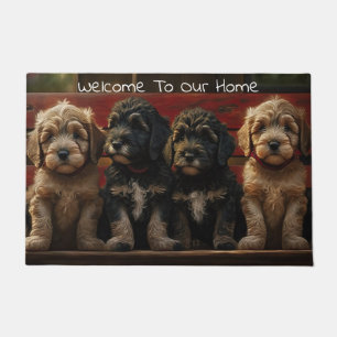 Goldendoodle Puppy Door Mat