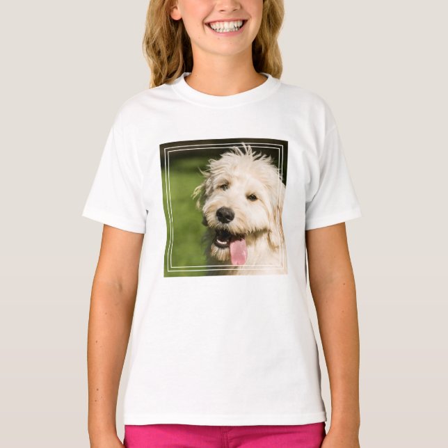 Goldendoodle Puppy Panting T-Shirt (Front)