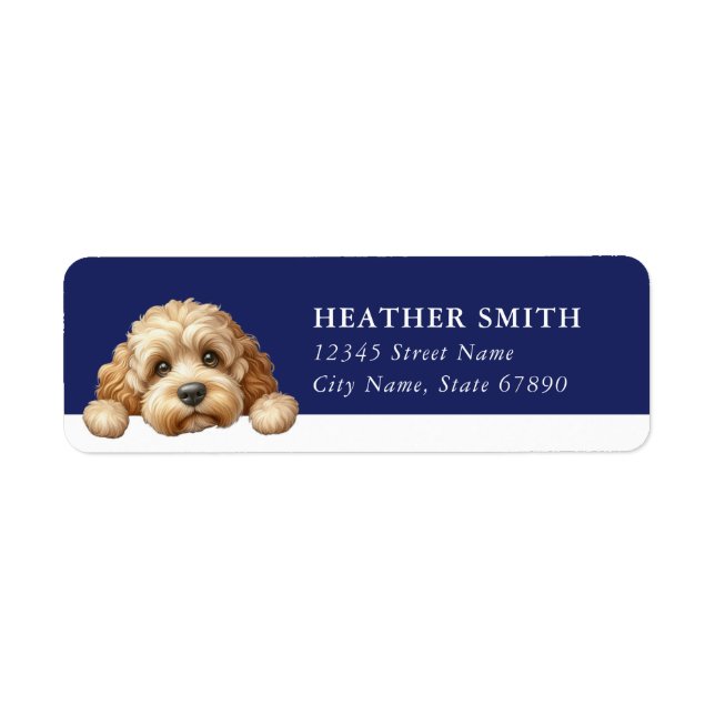 Goldendoodle Return Address Labels (Front)