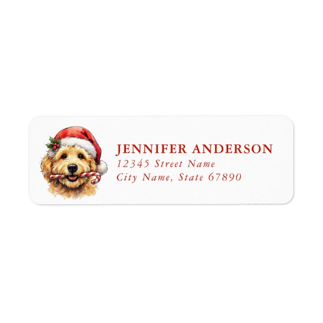 Goldendoodle Return Address Labels (Front)
