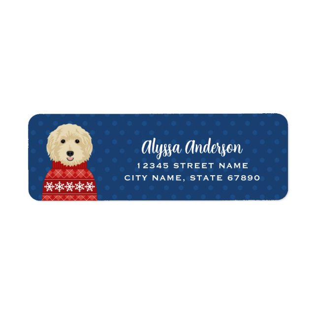 Goldendoodle Return Address Labels (Front)