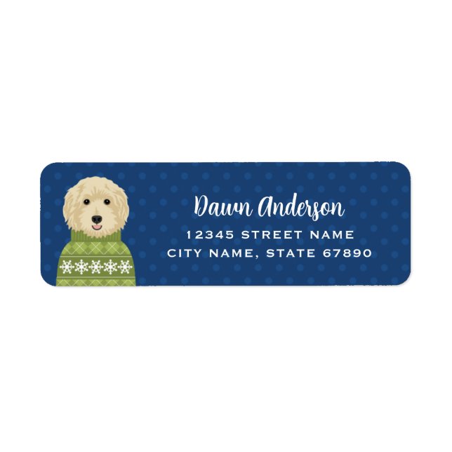 Goldendoodle Return Address Labels (Front)