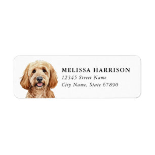 Goldendoodle Return Address Labels