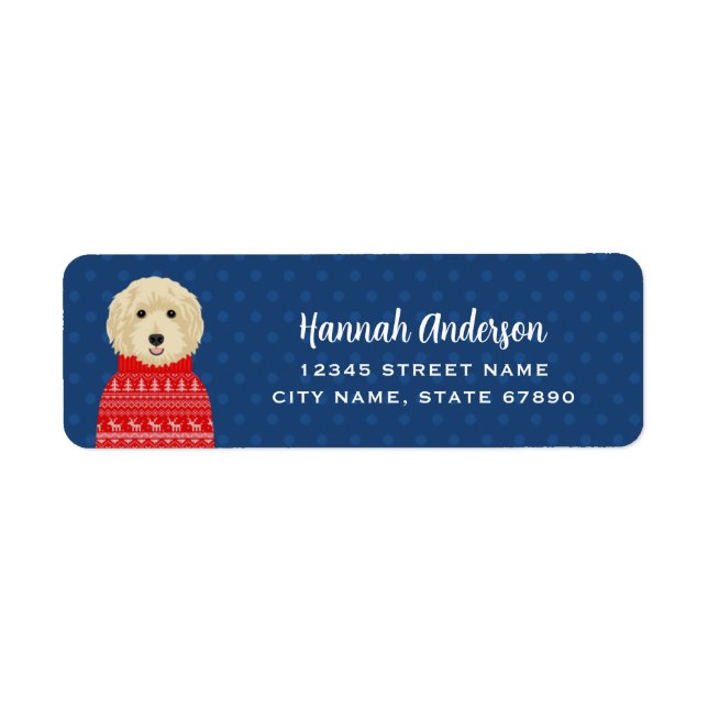 Goldendoodle Return Address Labels (Front)