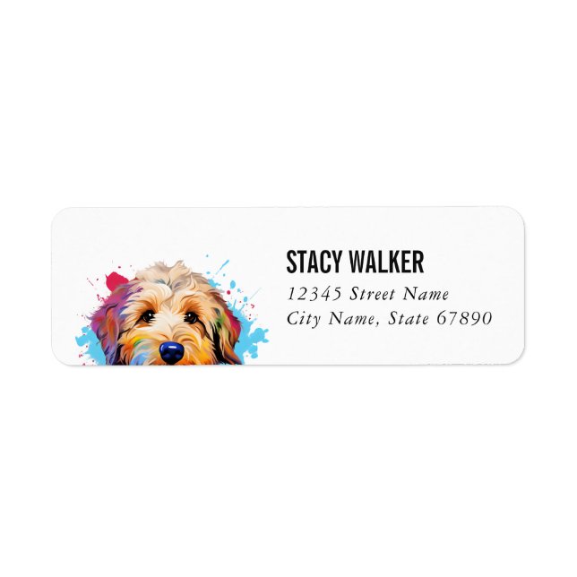 Goldendoodle Return Address Labels (Front)