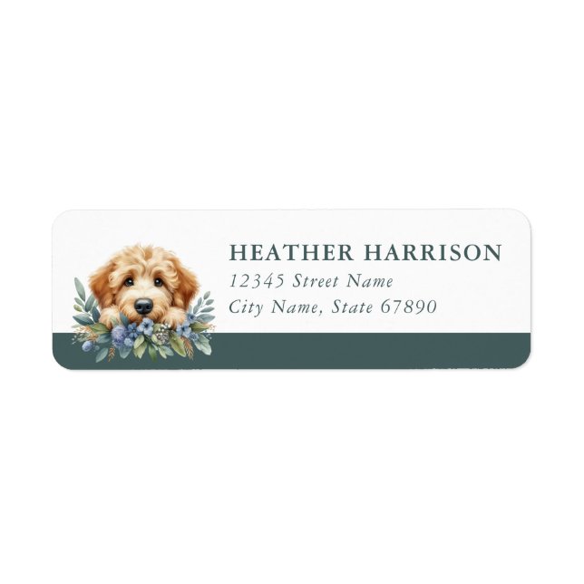 Goldendoodle Return Address Labels (Front)