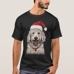 Goldendoodle Santa Claus Hat Christmas Party Xmas T-Shirt