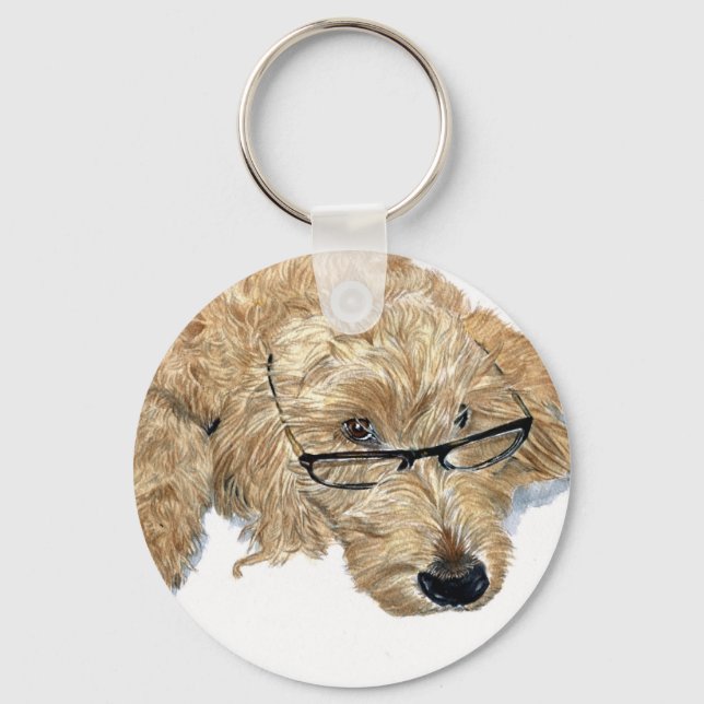Goldendoodle Stella Keychain (Front)