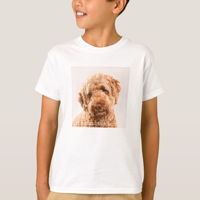 Goldendoodle Studio Portrait T-Shirt (Front)
