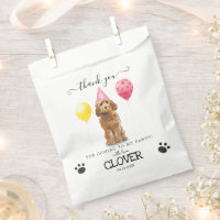 Goldendoodle Thank You Dog Treat Party Favour Bags