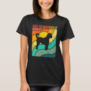 Goldendoodle Vintage Sunset Mum Dad T-Shirt