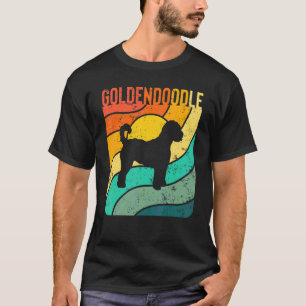Goldendoodle Vintage Sunset Mum Dad T-Shirt