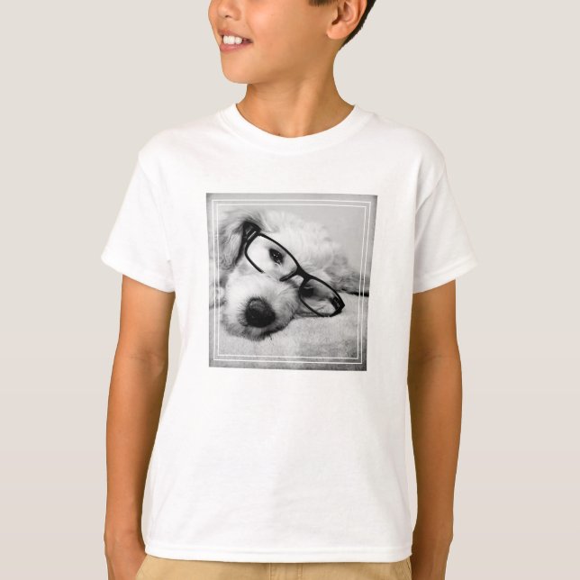 Goldendoodle With Glasses T-Shirt (Front)