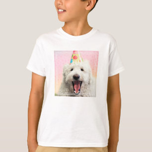 Goldendoodle With Party Hat T-Shirt