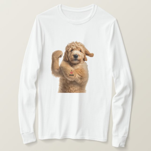 Goldendoodle workout Dog Mum Dog Dad funny gift T- T-Shirt (Design Front)