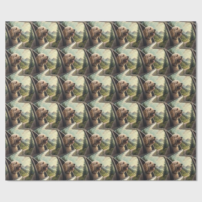 Goldendoodle Wrapping Paper (Flat)