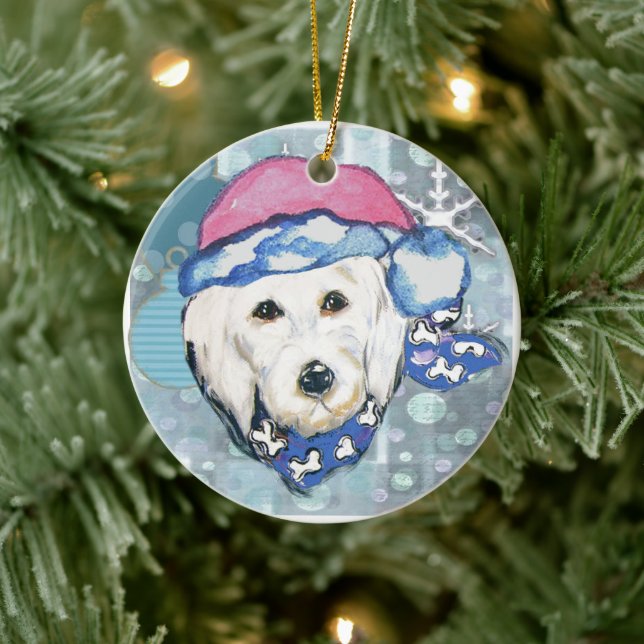 GOLDENDOODLES CERAMIC TREE DECORATION (Tree)