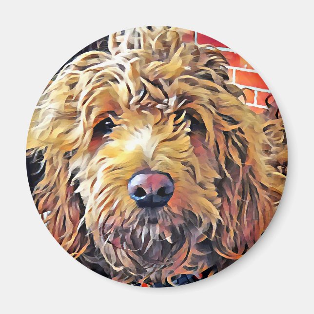 Goldendoolde Puppy Magnet (Front)
