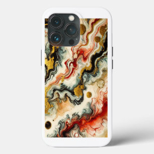 Goldene Flüsse iPhone 13 Pro Case