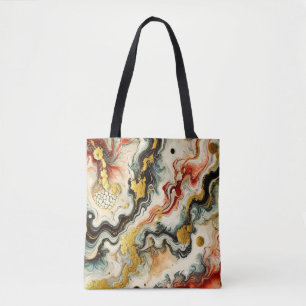 Goldene Flüsse Tote Bag