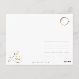 GOLDENE WELTKARTE GLOBUS Postkarte Postcard