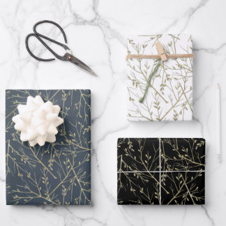 Goldene Zweige Wrapping Paper Sheet