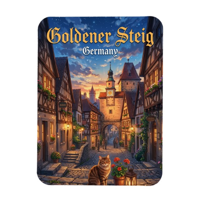 Goldener Steig Germany Magnet (Vertical)