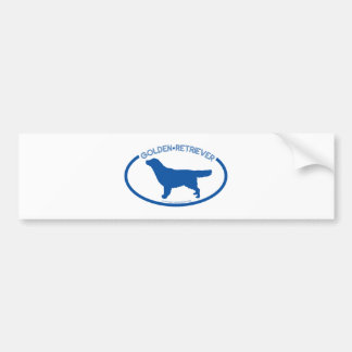 GoldenReitrever Silhouette Bumper Sticker