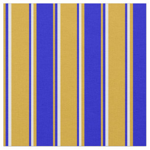 Goldenrod, Blue, and Light Yellow Coloured Pattern Fabric