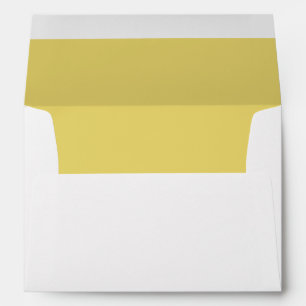 Goldenrod Wedding Elegant Modern Return Address Envelope