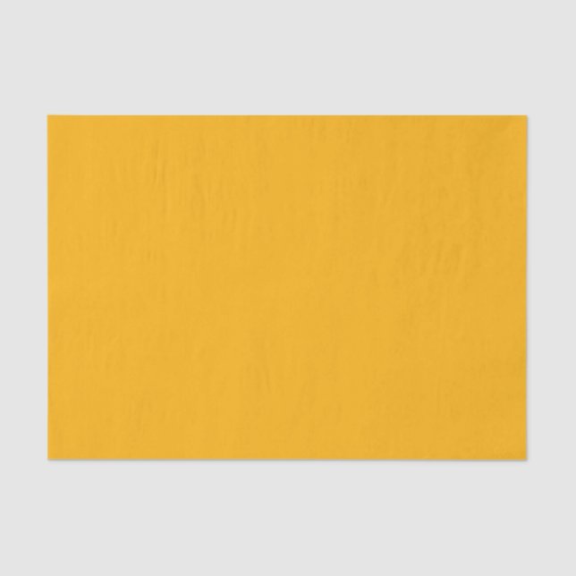 Goldenrod Yellow Autumn Fall Season Solid Colour Tissue Paper (Front)